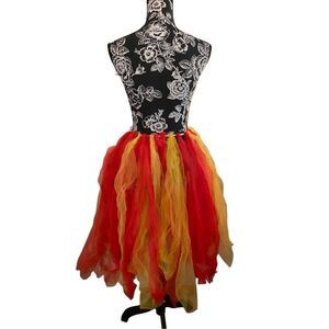 Handmade Girls Tulle Tutu Skirt Halloween Costume Dress Up Ballerina